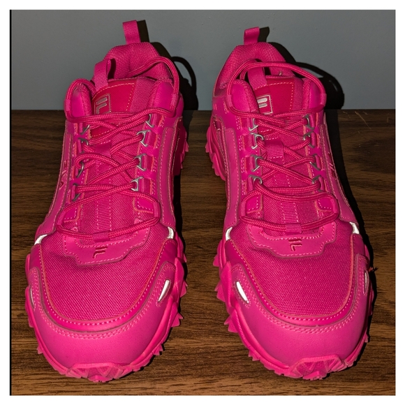 Fila Oakmont Trail 5JM01911 Pink Glo Running Shoes Size 10 - Picture 1 of 8